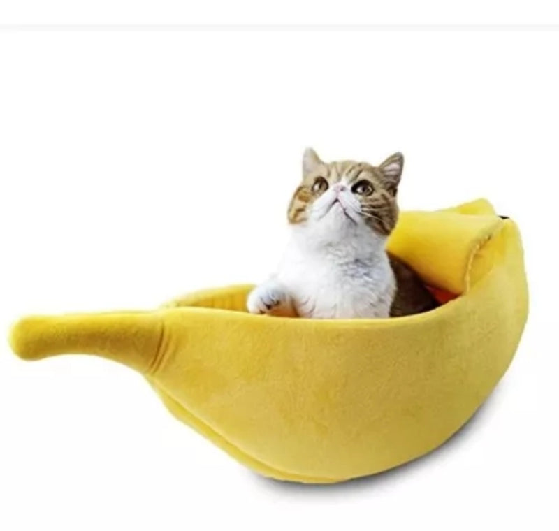 cama banano platano mascota talla Xl